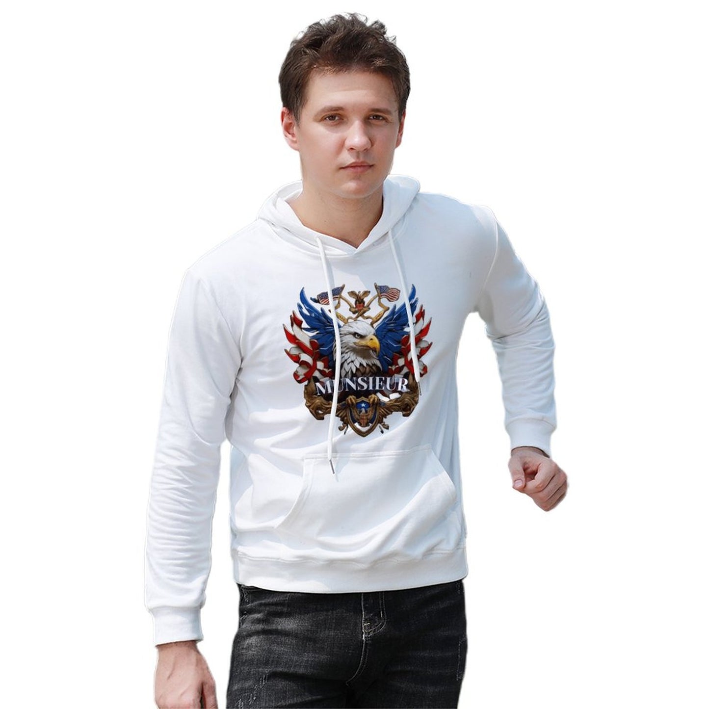 Munsieur Men's Hoodie "American Pride" Independence Day Collection
