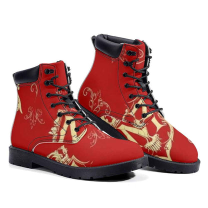 Leather Martin Boots