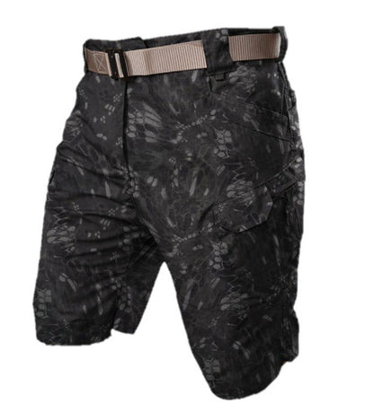 Men's Tactical Casual Shorts Streetwear Plaid Fabric Waterproof Free Shipping
