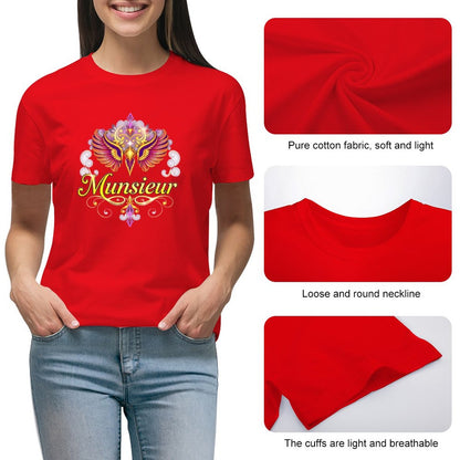 Munsieur T-Shirt for Women: Chic, Comfortable, and Timeless for Her - Munsieur