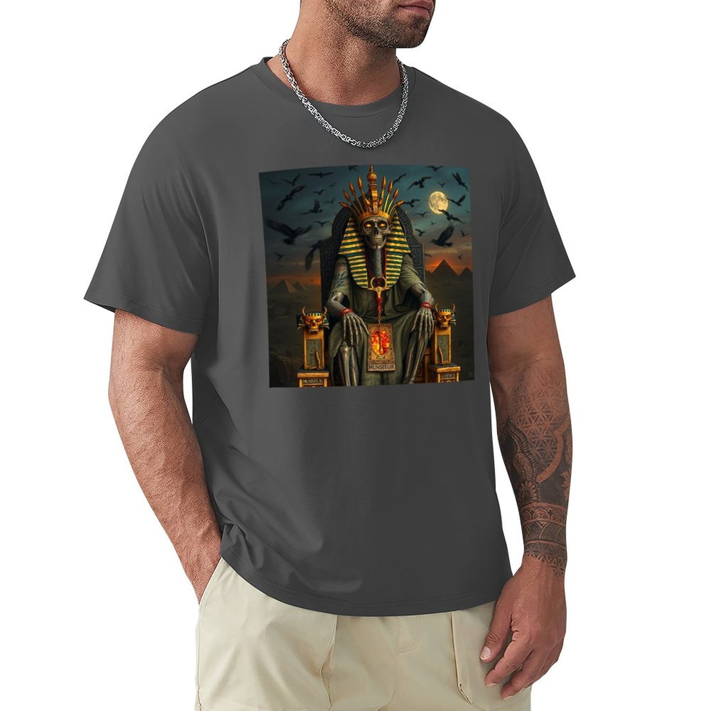 Munsieur Pharaoh's Reign Collection Men's Tee III (High Definition & Front Printing)