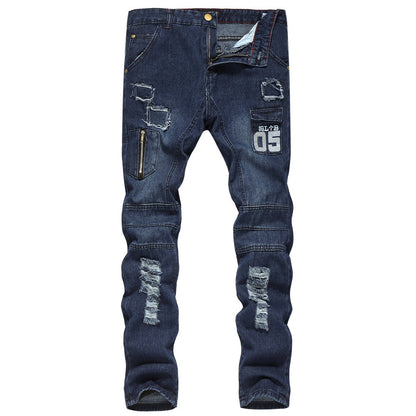 Slim-fit Ripped Pants