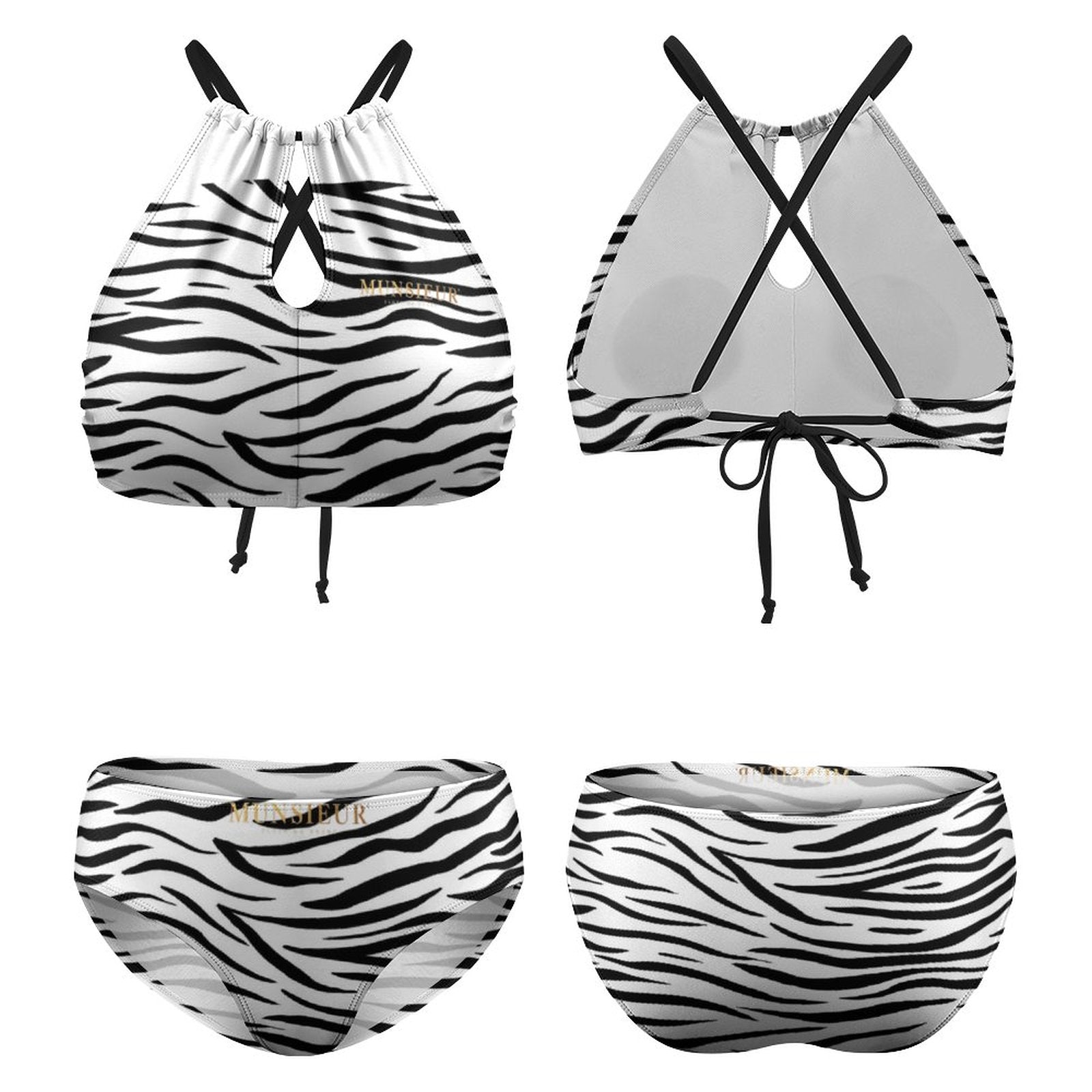 Munsieur Boudoir Zebra Print Lingerie – Drape Yourself in Desire! - Munsieur