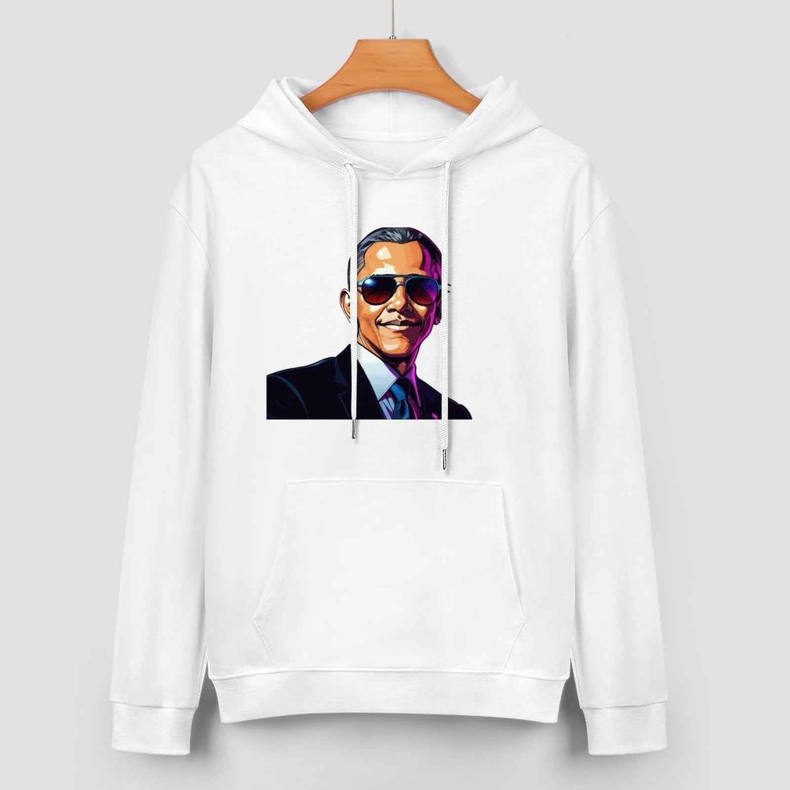 Men's Hoodie "Obama" Crown Co. 👑 Comfortable Cotton Design Streetwear
