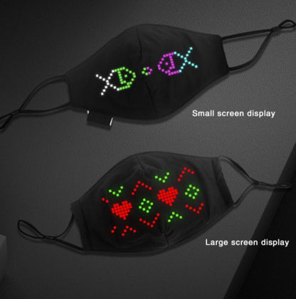 Mask Programmable Bluetooth APP luminous LED Luminous Mask Accessories