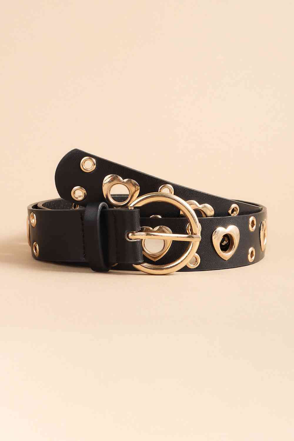 Shape Alloy Detail PU Leather Belt - Munsieur