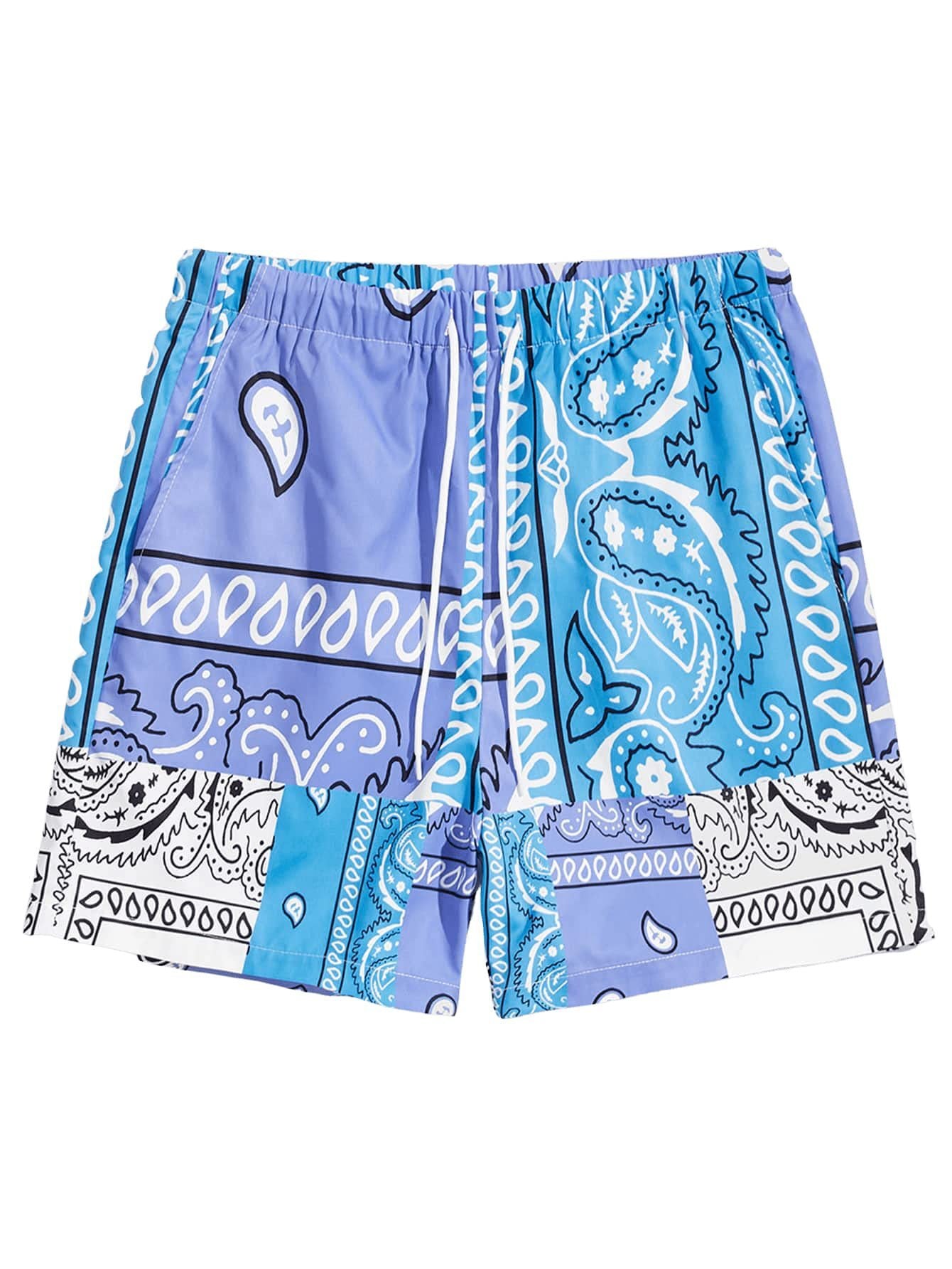 Graffiti 3D Casual Loose Assorted Men's Beach Shorts