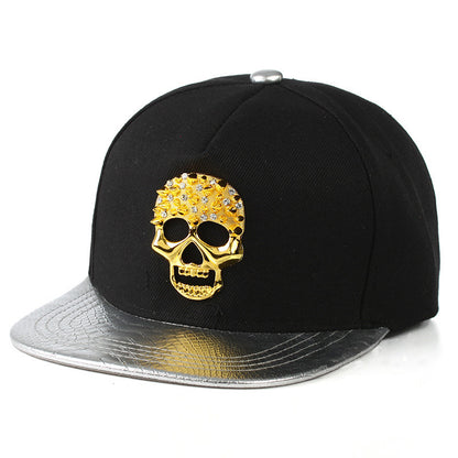 Skull Metal Logo Hip-hop Hip-hop Hat
