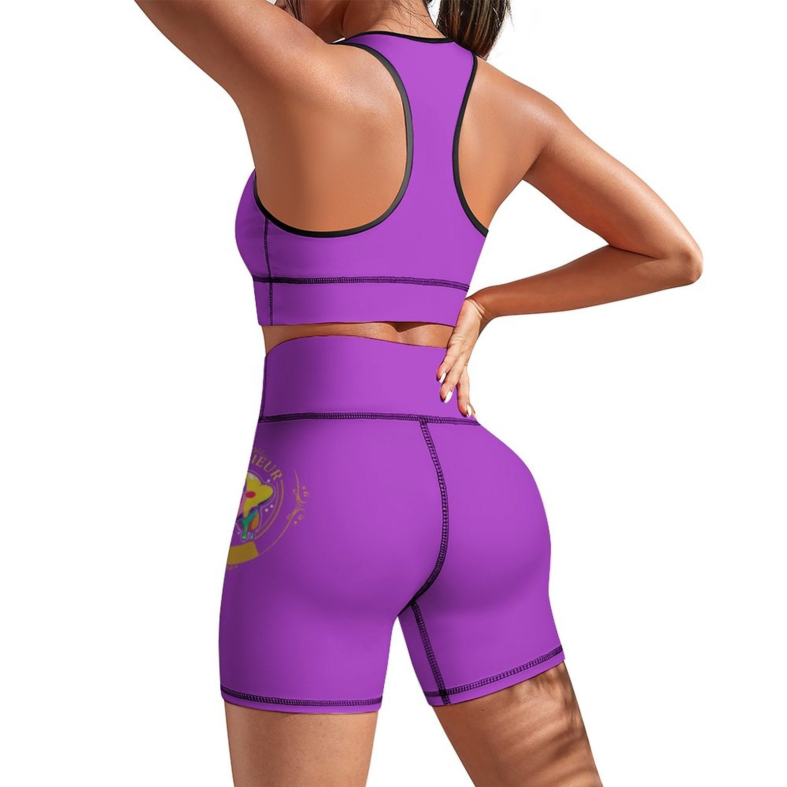 Women's Munsieur Workout Yoga Set (Purple) - Munsieur