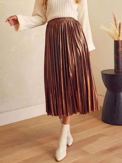Pleated Midi Skirt - Munsieur