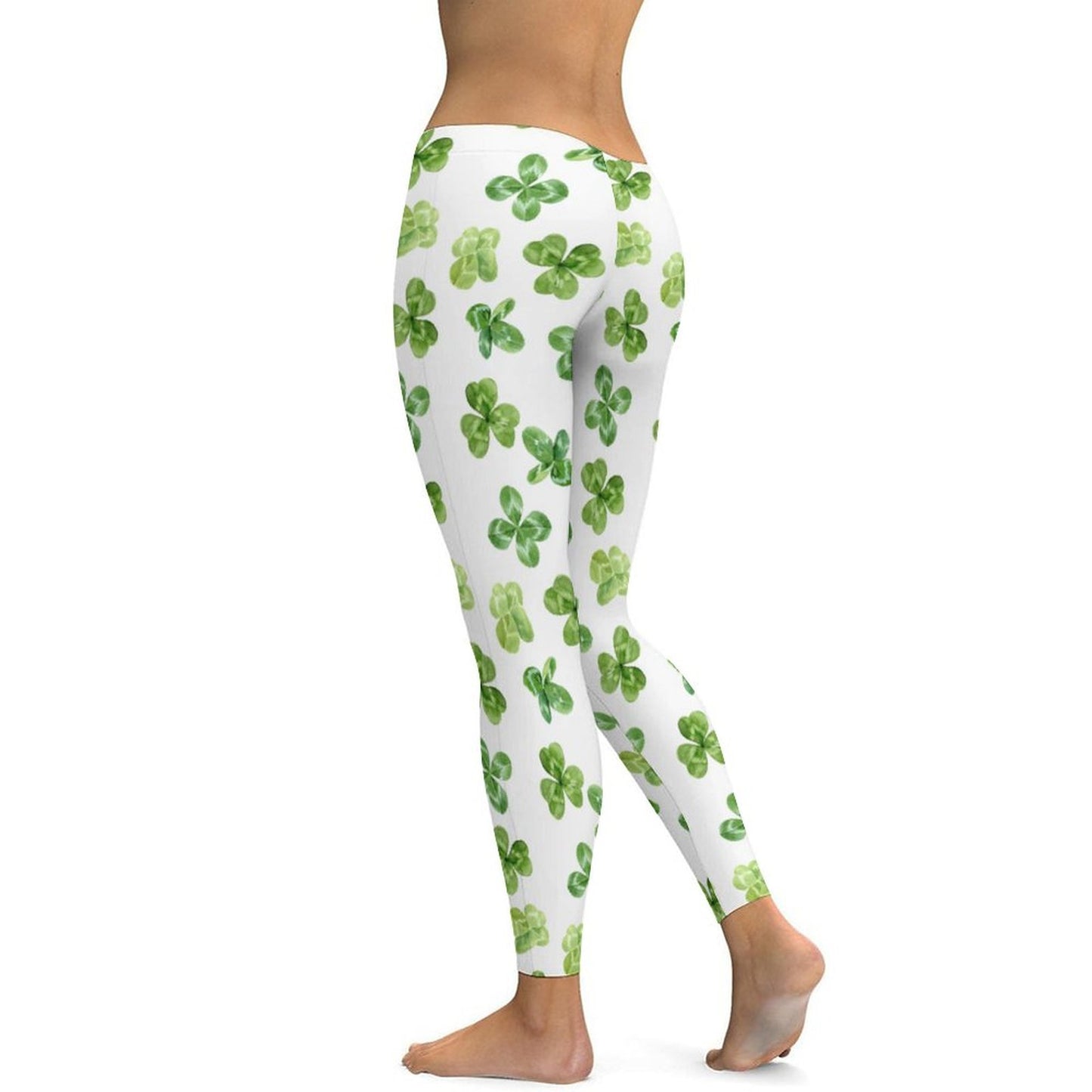 Munsieur St. Patrick's Day Collection Shamrock Leggings for Women