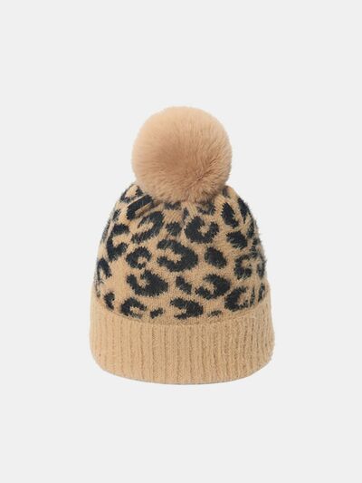Leopard Hat with Pompom - Munsieur
