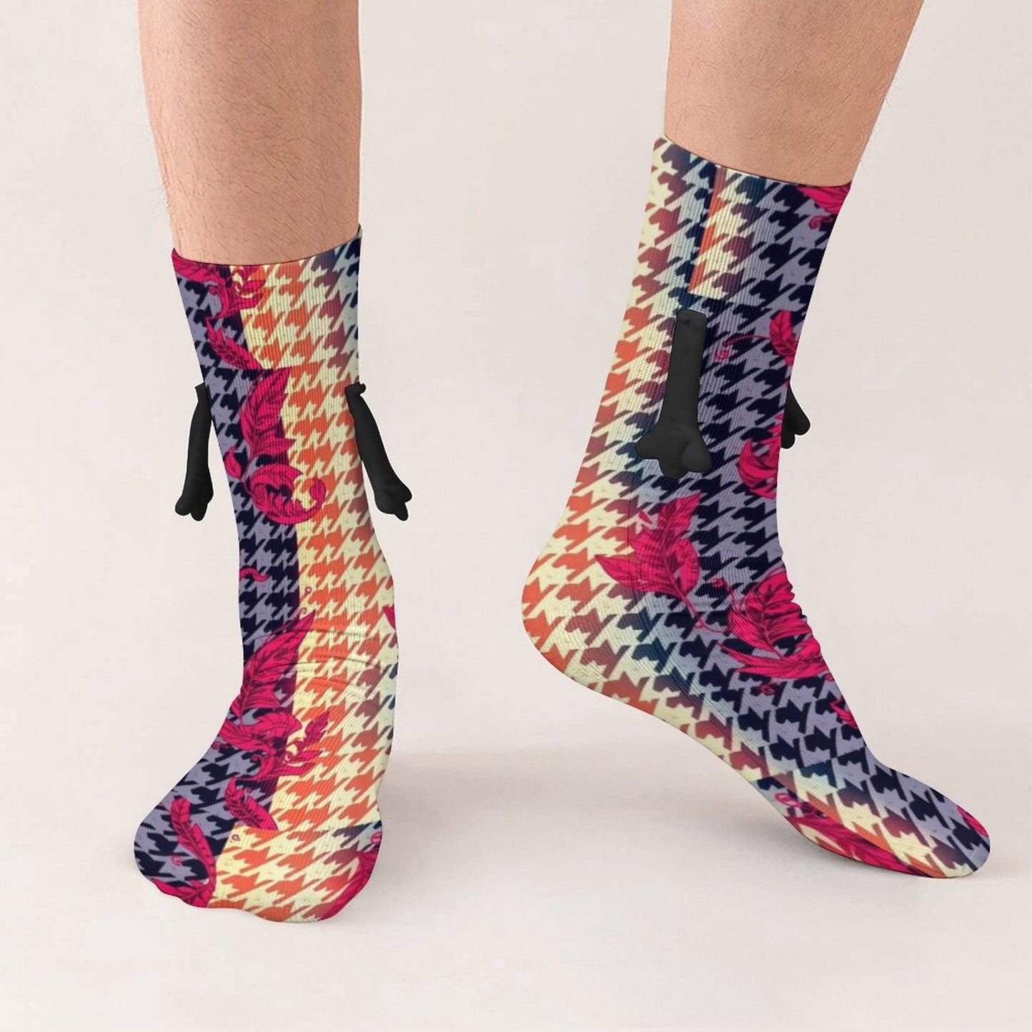 Munsieur Design Buddy Socks Magnetic Holding Hands Funny Socks accessories