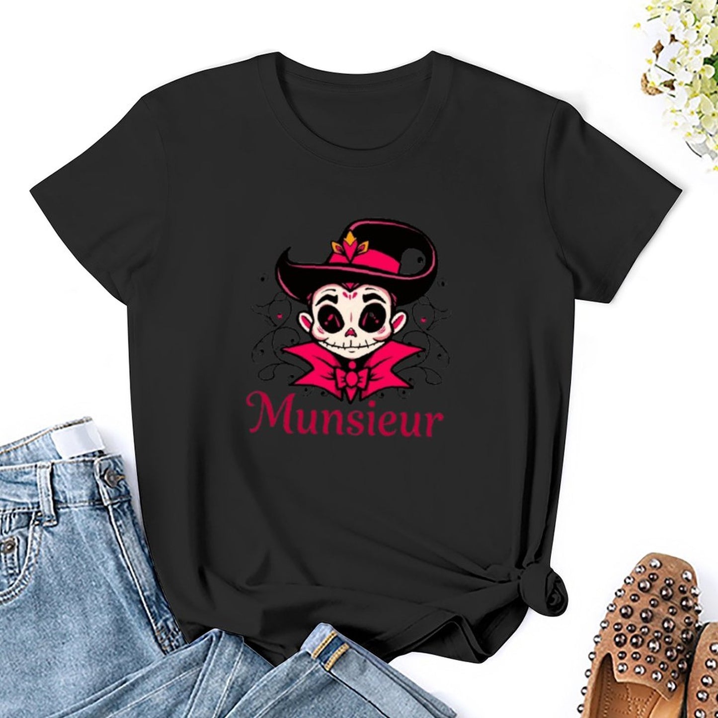 Women's Munsieur T-shirt Valentine's Day Collection "Count Lovie" Streetwear Fashion for Her