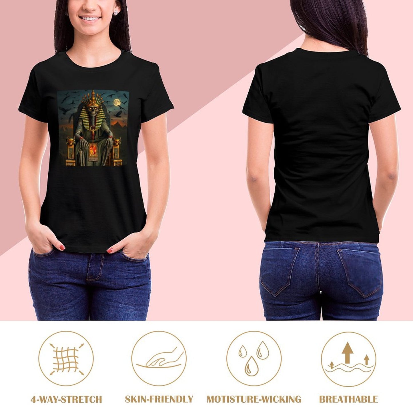 Munsieur Pharaoh's Reign Collection Women's T-Shirt (High Definition & Front Printing)