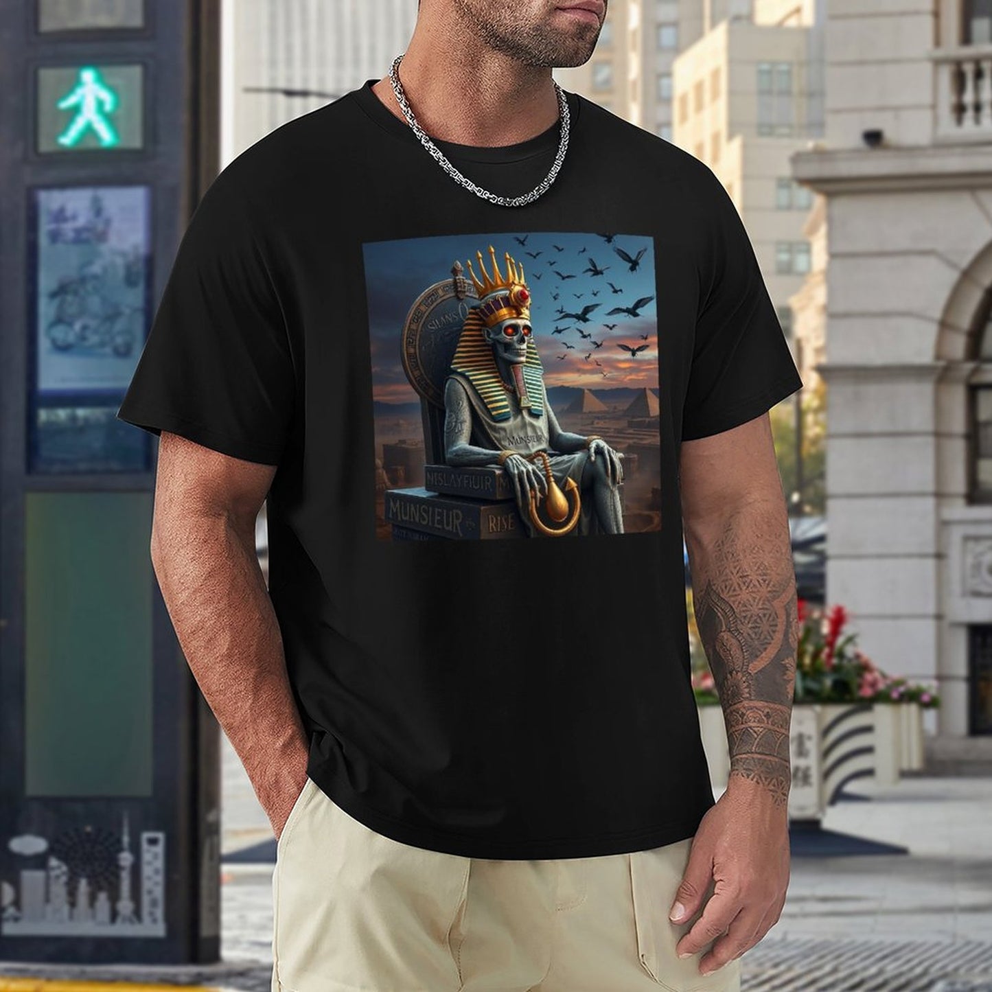 Munsieur Pharaoh's Reign Collection Men's Tee II (High Definition & Front Printing)