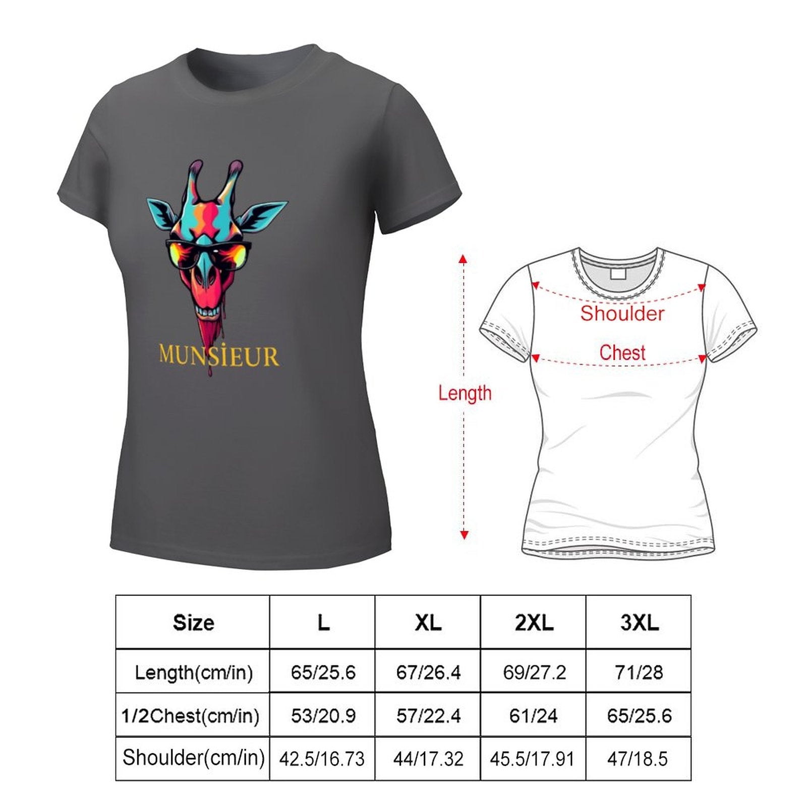 Munsieur T-Shirt for Women: Perfectly Tailored for Modern Confidence for Her - Munsieur