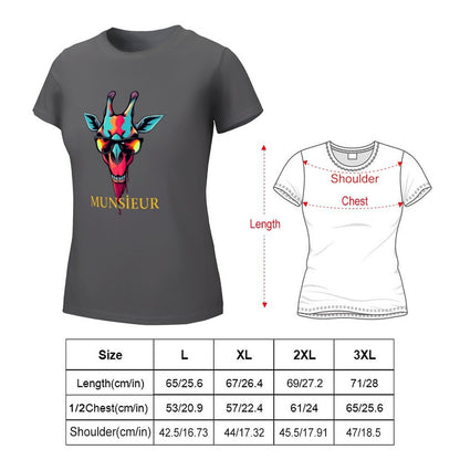 Munsieur T-Shirt for Women: Perfectly Tailored for Modern Confidence for Her - Munsieur