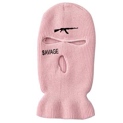 Three-hole Hat Knitted Hat Mask