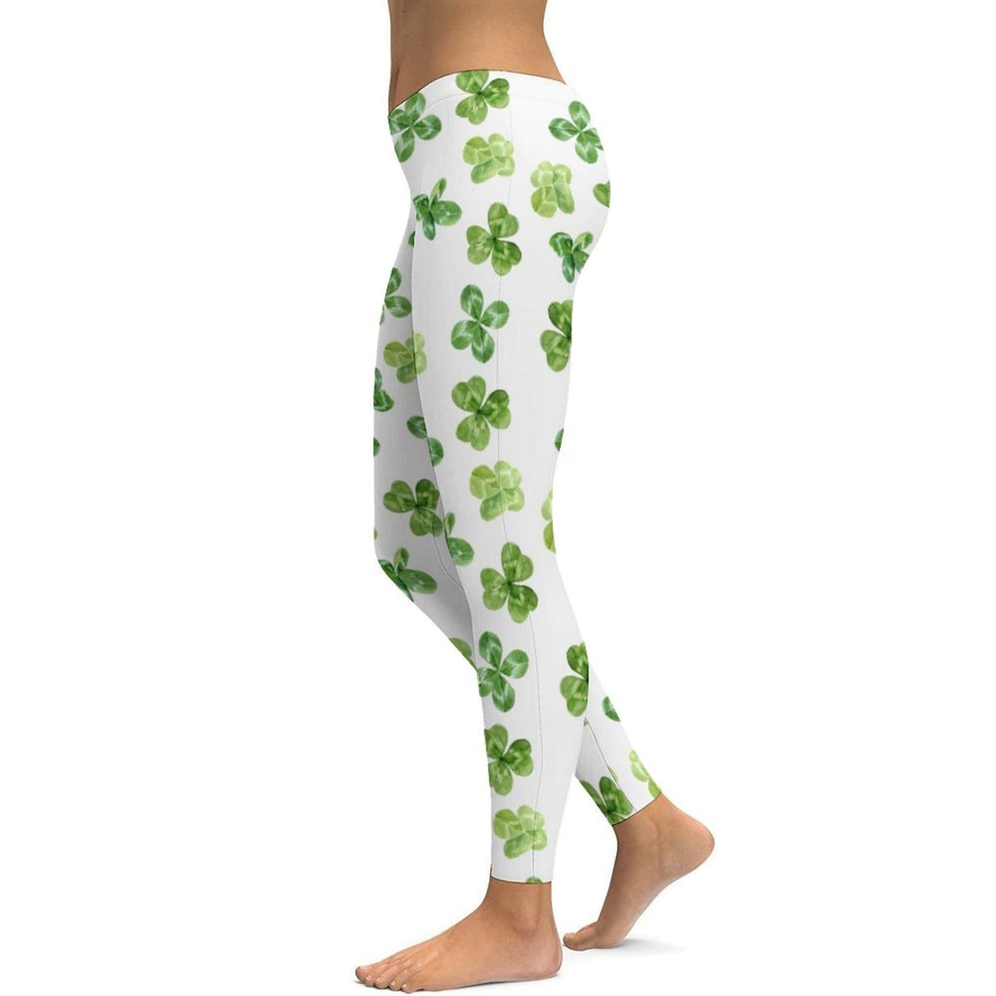 Munsieur St. Patrick's Day Collection Shamrock Leggings for Women