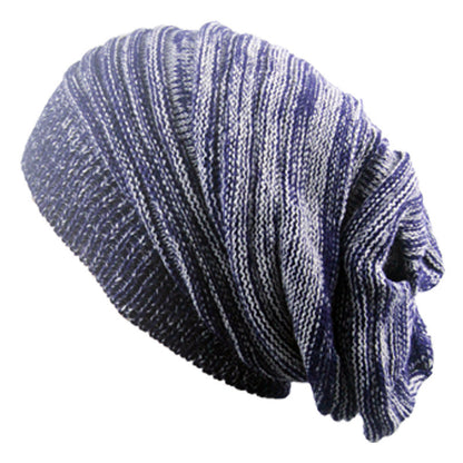 Two-color Melaleuca Pleated Warm Pile Hat