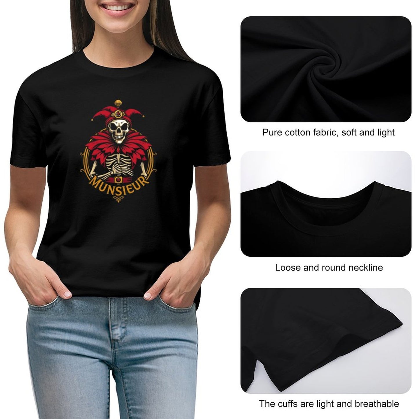 Munsieur Premium Women's T-Shirts: Elevate Casual Wear with Luxe Quality for Her - Munsieur