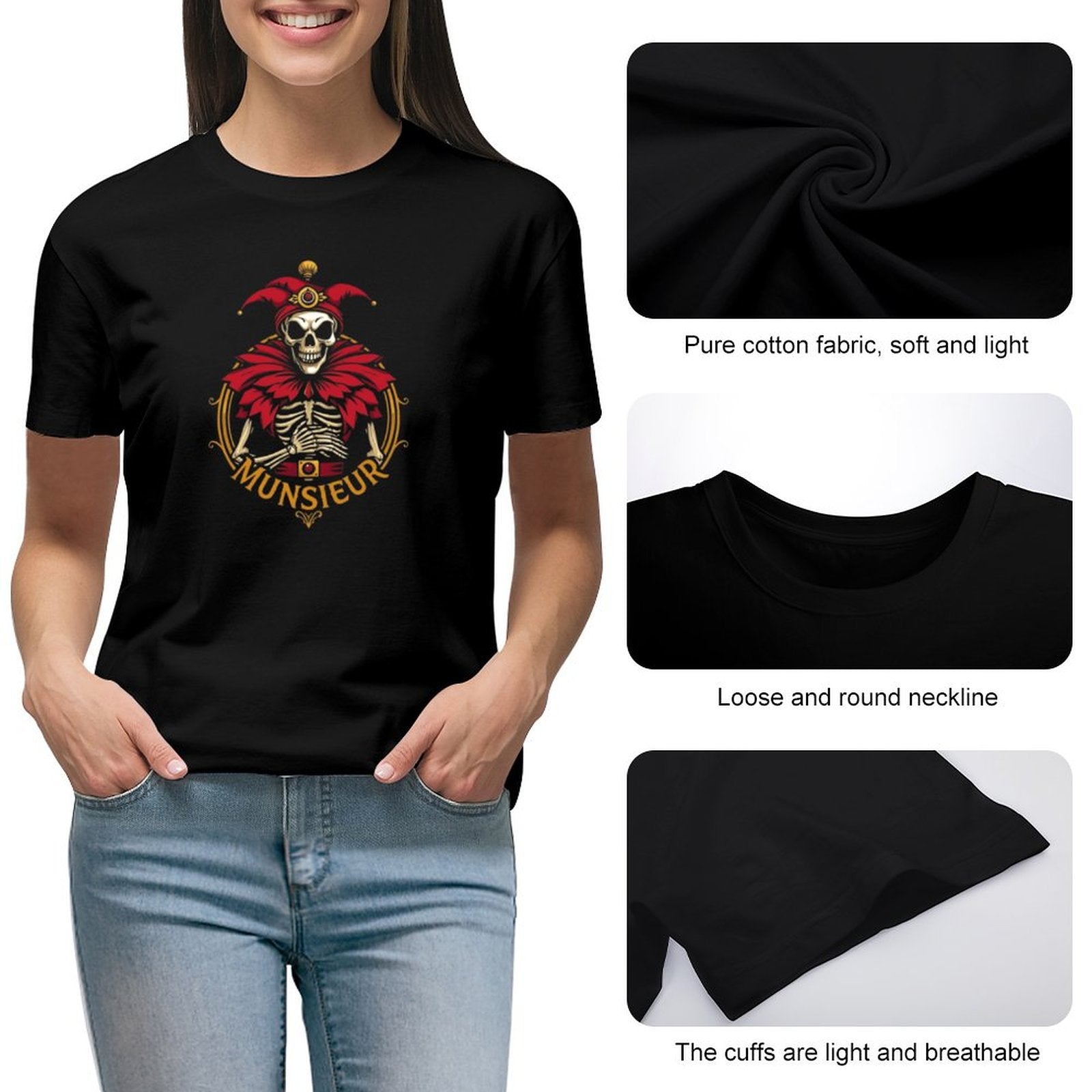 Munsieur Premium Women's T-Shirts: Elevate Casual Wear with Luxe Quality for Her - Munsieur