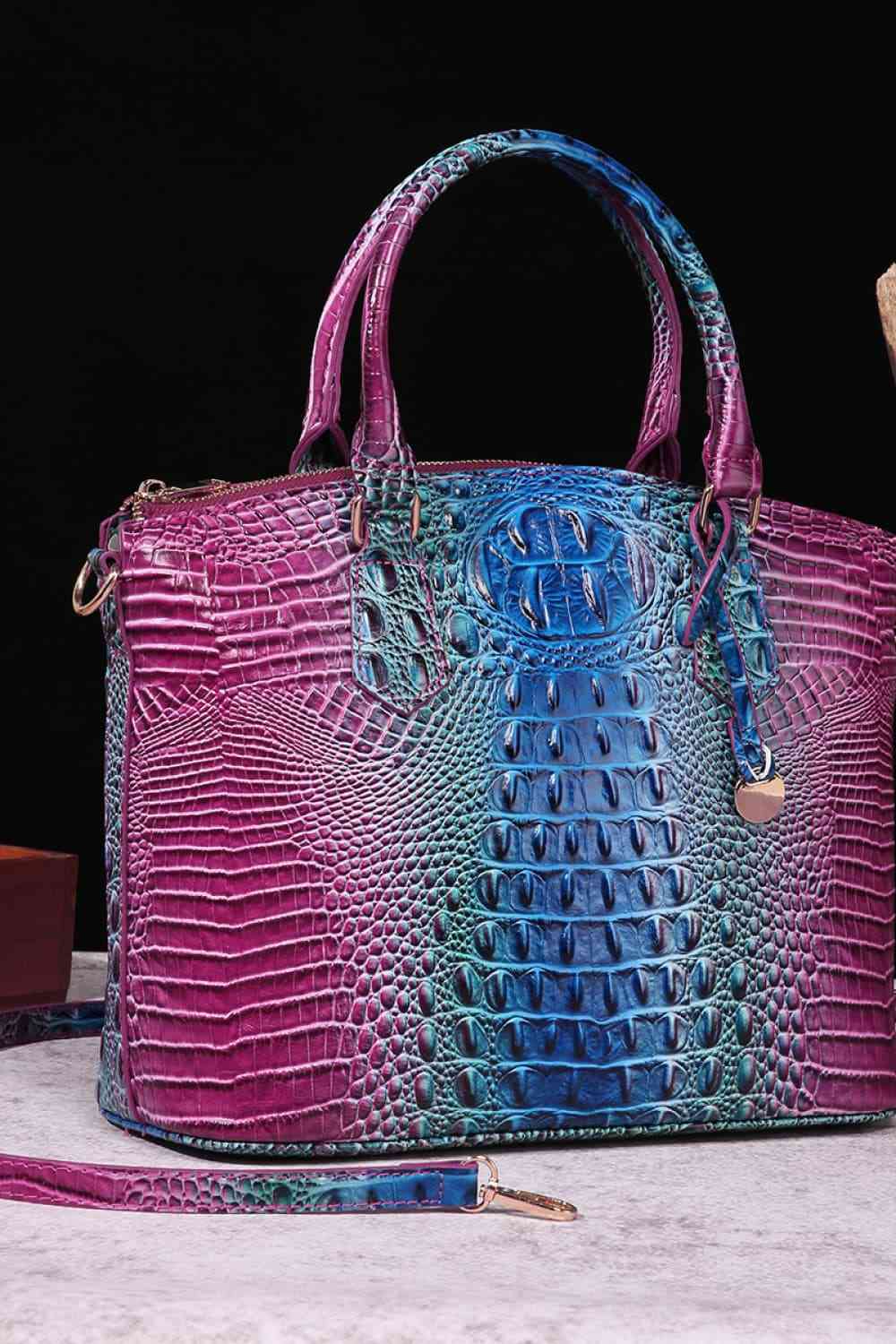 Gradient PU Leather Handbag - Munsieur