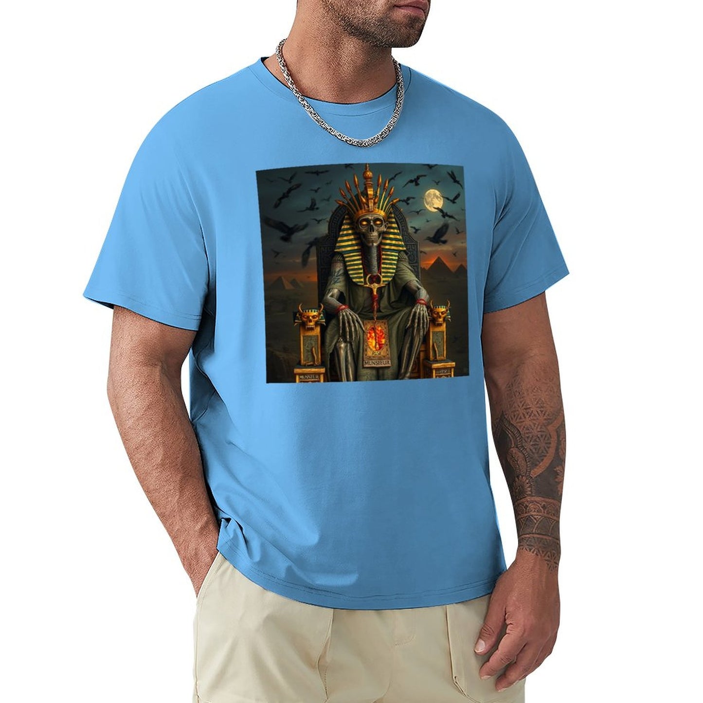 Munsieur Pharaoh's Reign Collection Men's Tee III (High Definition & Front Printing)