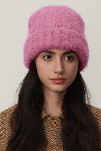 Solid Color Thermal Knit Hat - Munsieur