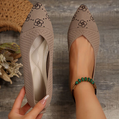 Point Toe Mesh Flat Slip-Ons - Munsieur