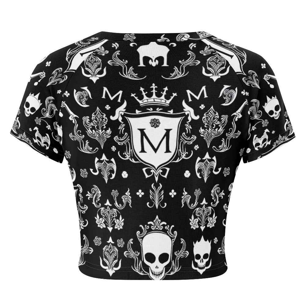 Tight cropped navel-baring T-shirt