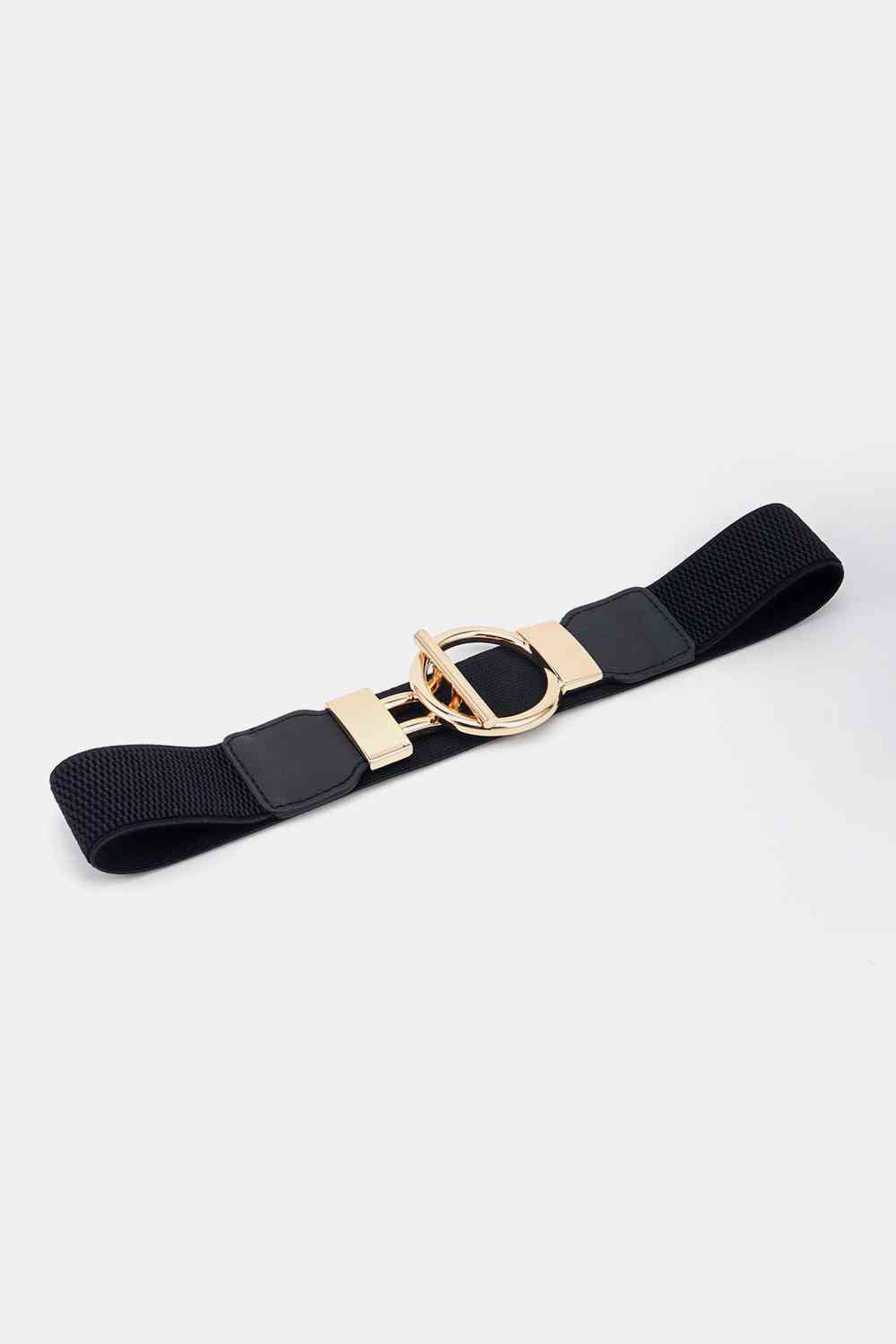 Circle Shape Buckle Zinc Alloy Buckle PU Leather Belt - Munsieur