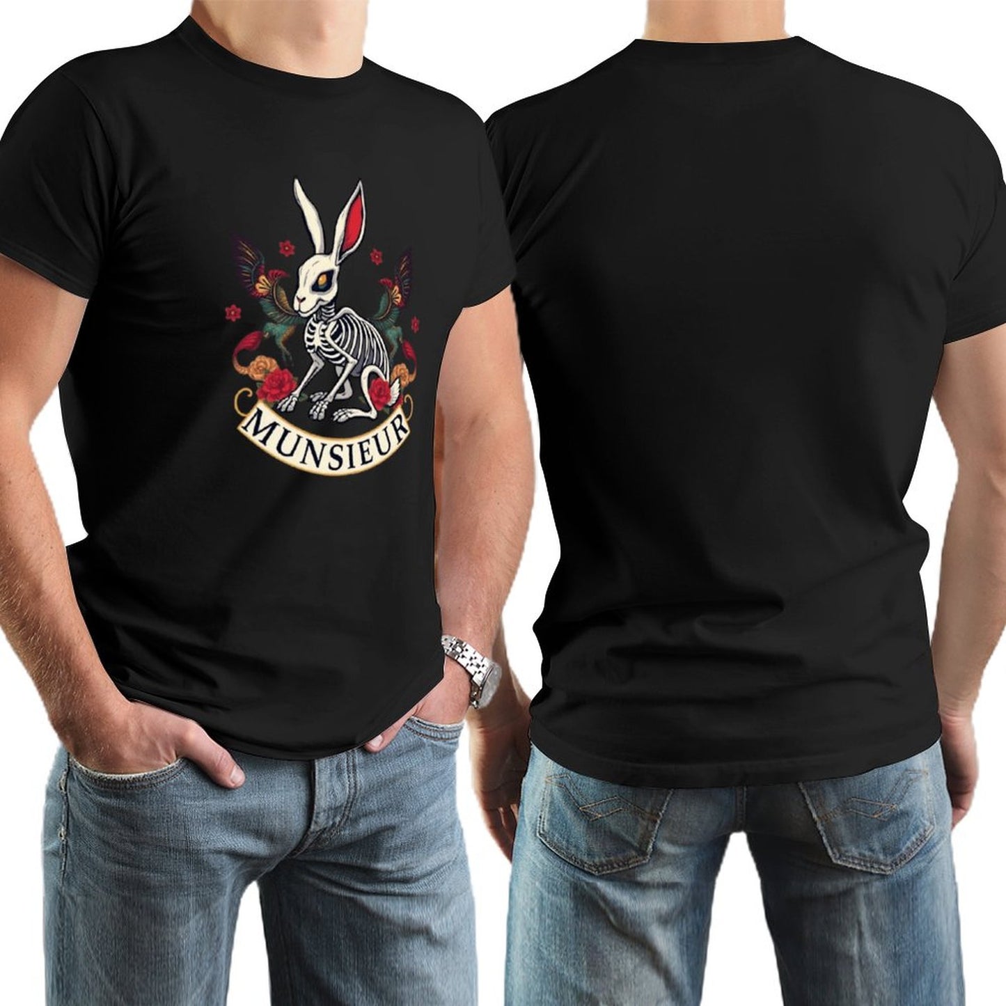 Munsieur Brand Tee "Rabbit FuFu" Streetwear Design Stylish Tee for Men
