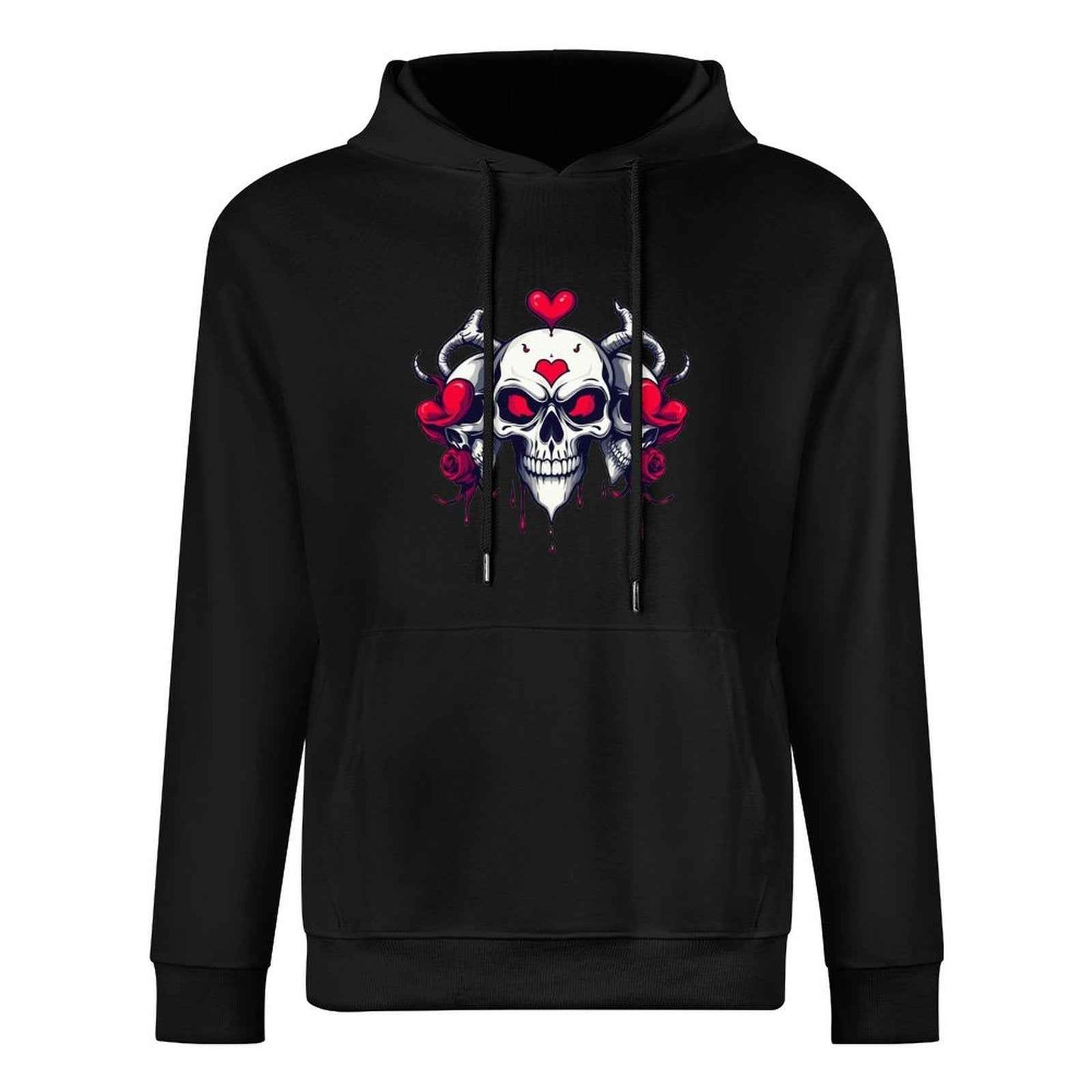 Munsieur Bleeding Royalty: Skull Hoodie for Men - Munsieur