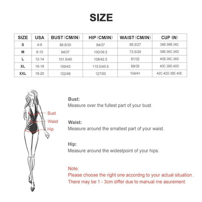 Munsieur Women's Two piece Swimsuit with High Neck Halter Top BK2040 (All-Over Printing)