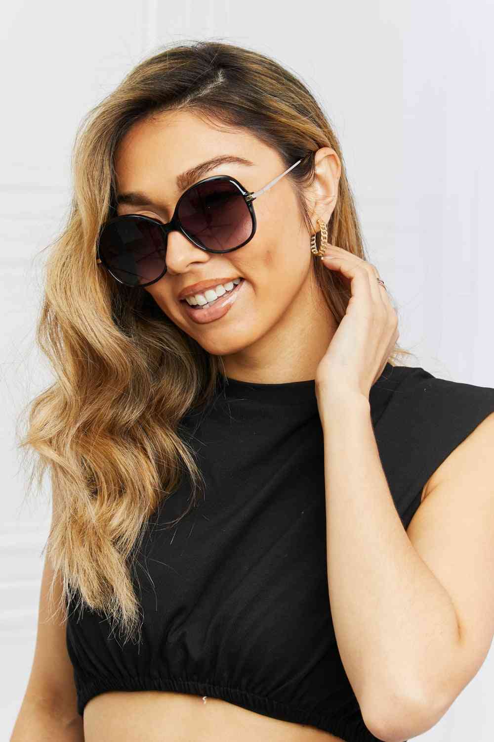 Metal-Plastic Hybrid Full Rim Sunglasses - Munsieur