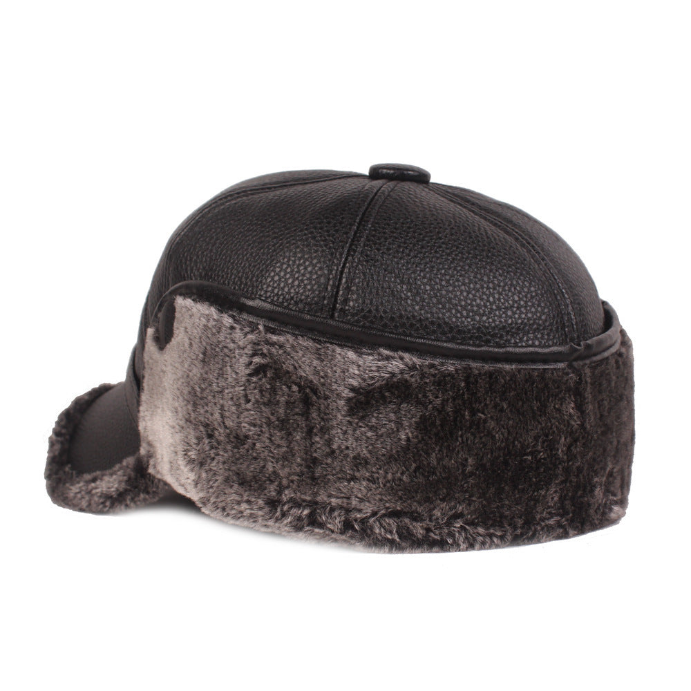 Leather Hat Retro Vibe Hat Warm Fashion