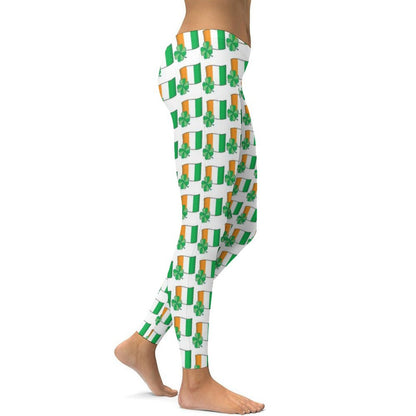 Munsieur St. Patrick's Day Collection Women's Hot Yoga Stretch Leggings