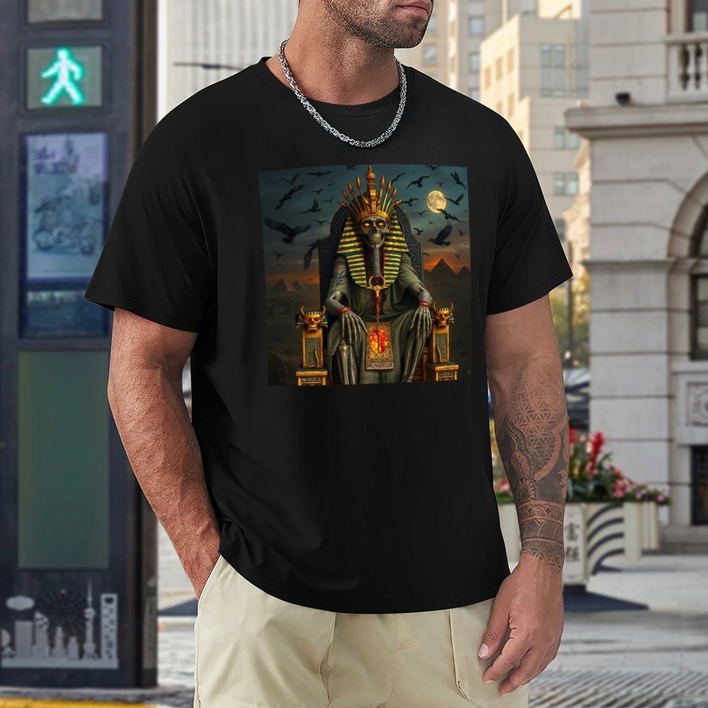 Munsieur Pharaoh's Reign Collection Men's Tee III (High Definition & Front Printing)