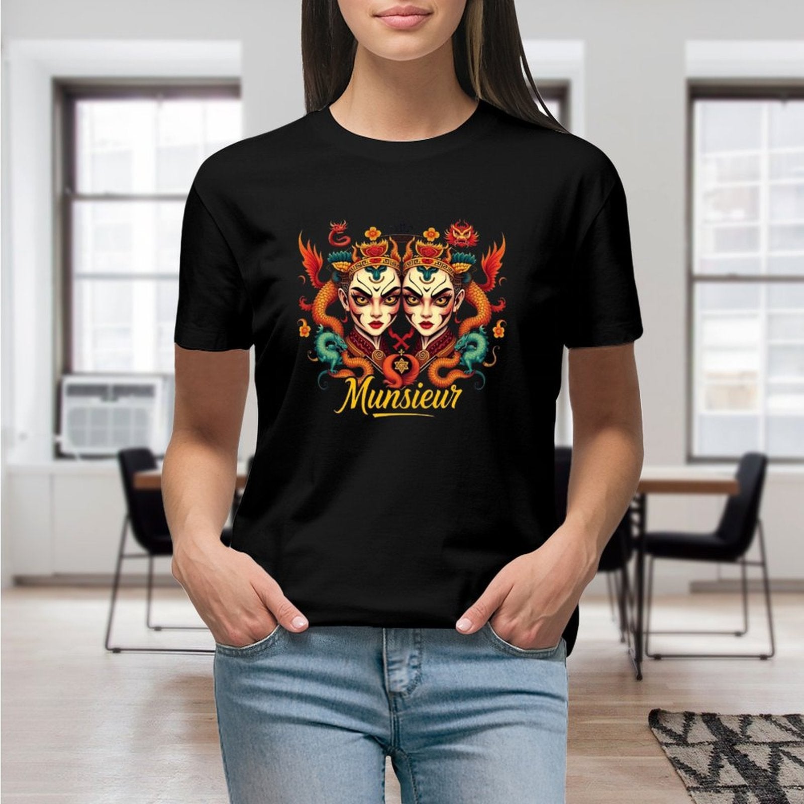 Munsieur T-Shirt for Women: Classic Comfort with a Contemporary Twist for Her - Munsieur