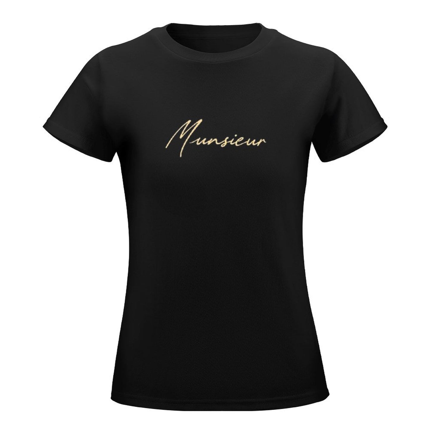 Women's Munsieur Brand T-shirt Comfortable Cotton Casual Streetwear