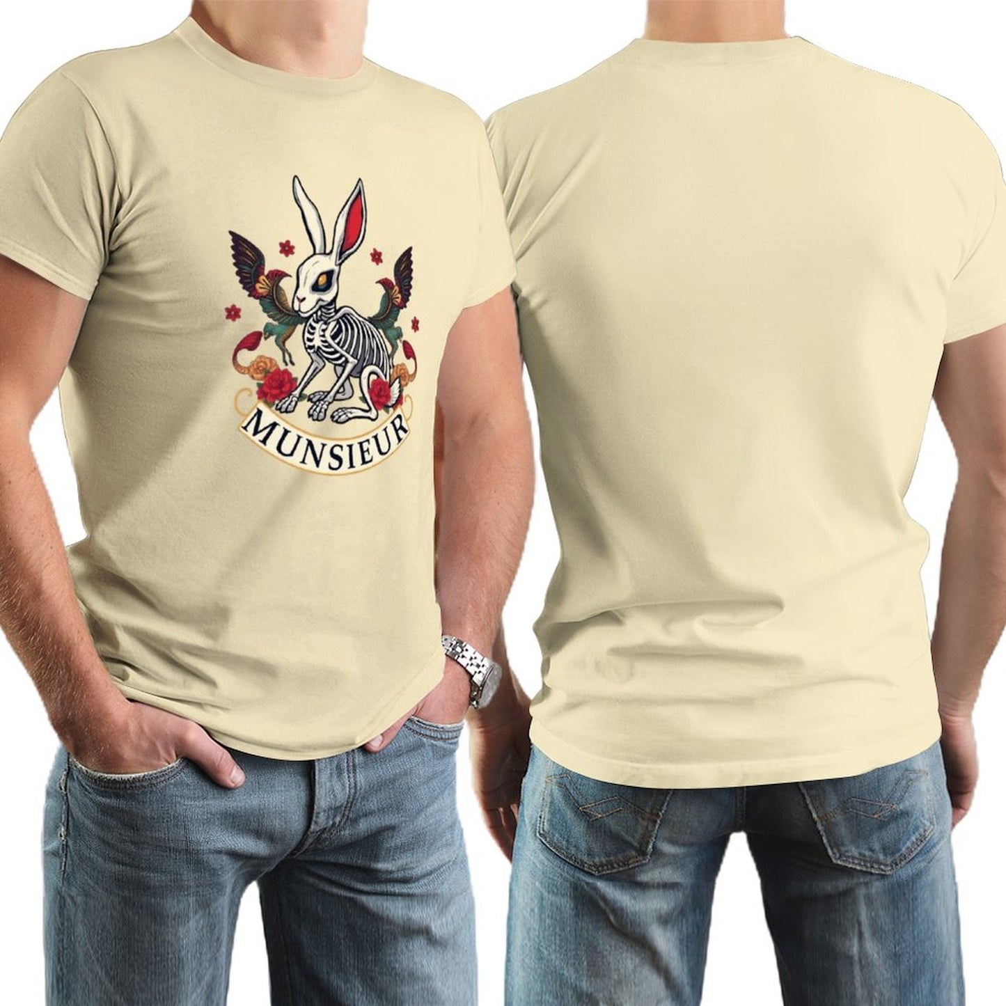 Munsieur Brand Tee "Rabbit FuFu" Streetwear Design Stylish Tee for Men