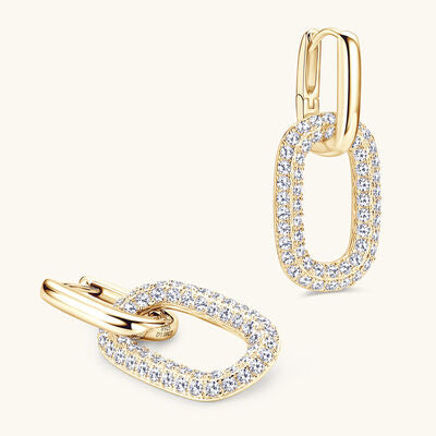 2.16 Carat Moissanite 925 Sterling Silver Earrings - Munsieur