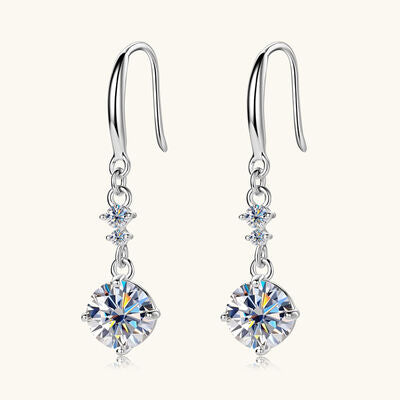 2 Carat Moissanite 925 Sterling Silver Earrings - Munsieur