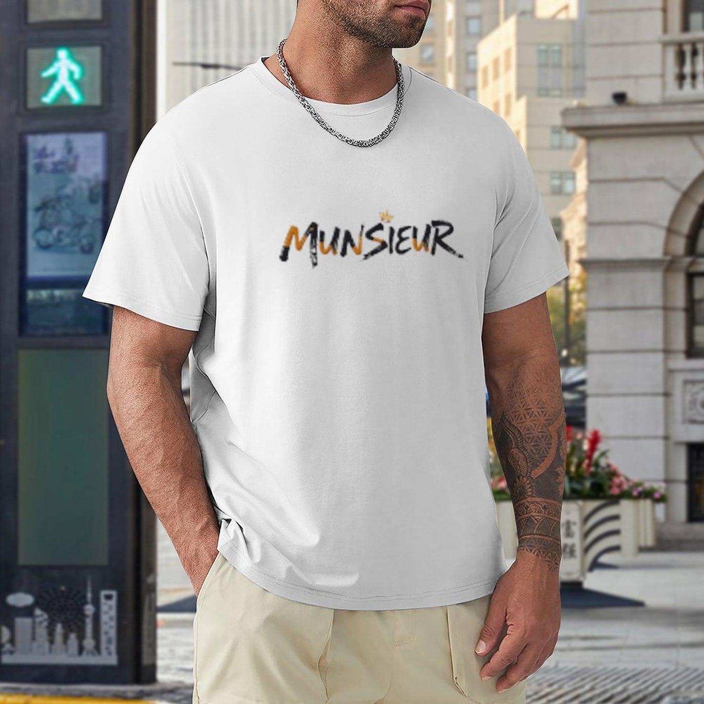 Munsieur Signature Men's Tee (High Definition & Front Printing)