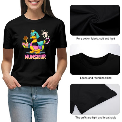 Munsieur Women's T-Shirt Easter Collection "Lucky Duckie" Designer Streetwear