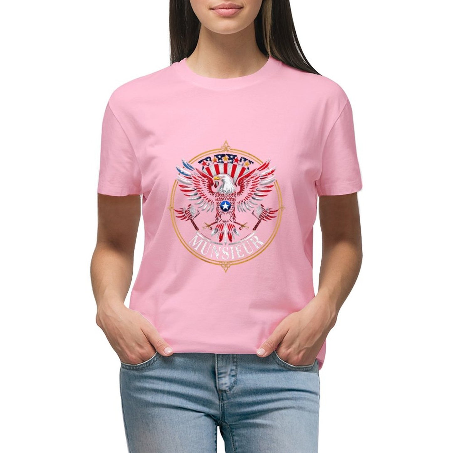 Munsieur Women's T-shirt "Presidential" Unbelievable Comfort Independence Day Collection