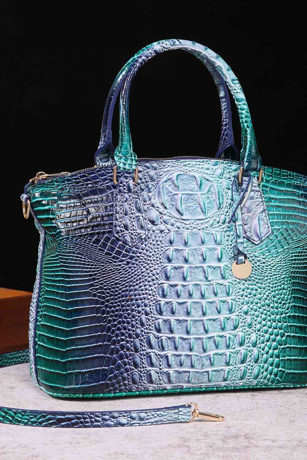 Gradient PU Leather Handbag - Munsieur