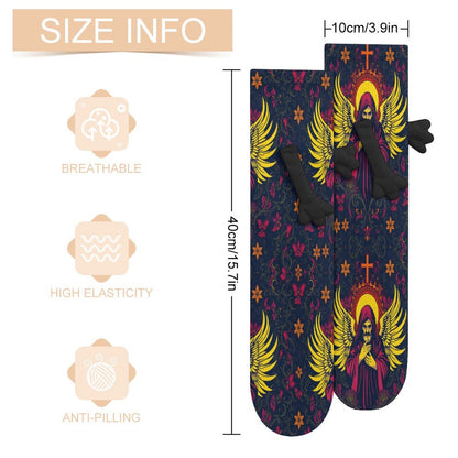 Munsieur Design Buddy Socks Magnetic Holding Hands Funny Socks accessories